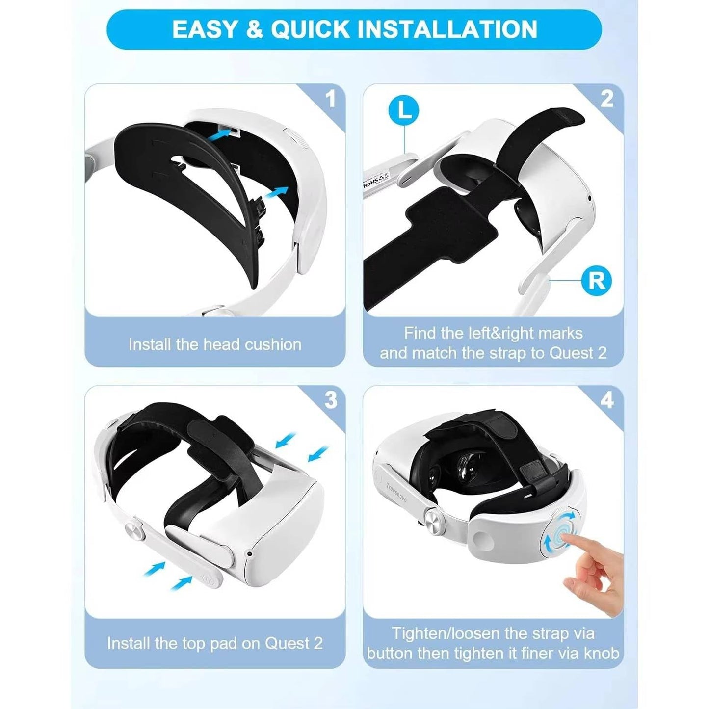 Comfortable VR Headband Holder