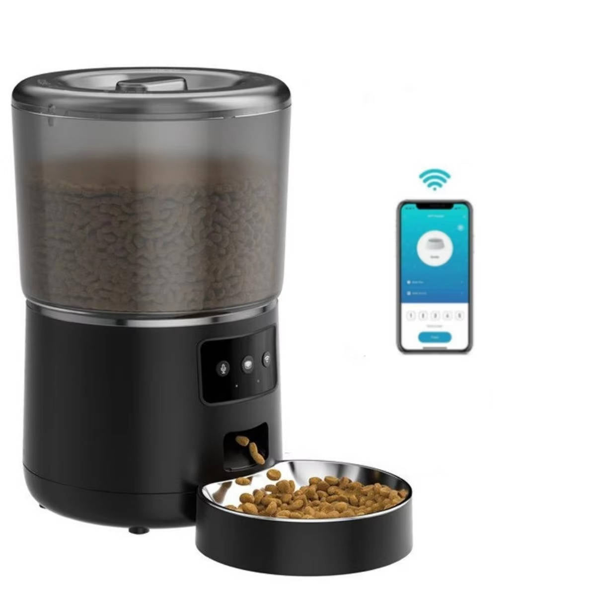 Programmable Digital Pet Food Dispenser For Cats Dogs
