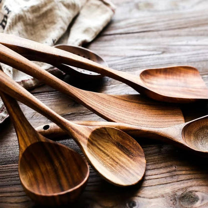 Natural Wood Kitchen Tool Set