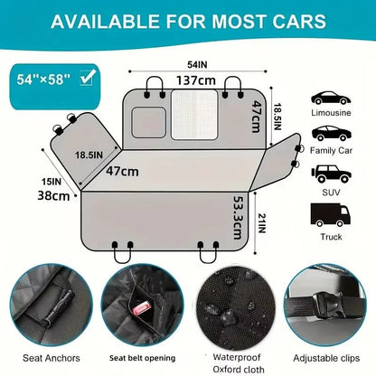 Durable Pet Car Seat Cover Waterproof Protector