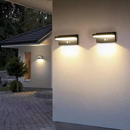 Solar Powered LED Wall Light with Sensor Control – Waterproof Outdoor Lighting for Garden and Terrace 4