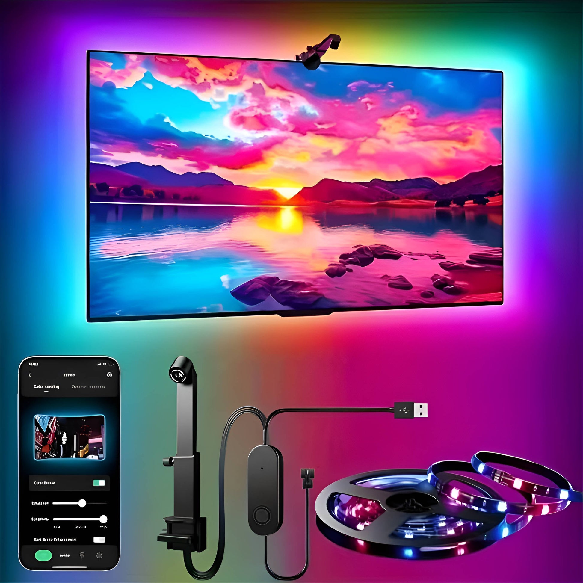 Bright TV Ambient LED Light Strip - Pexav