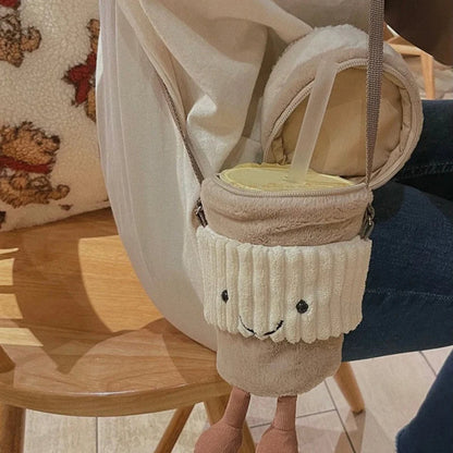 Stylish Coffee Tea Small Crossbody Purse