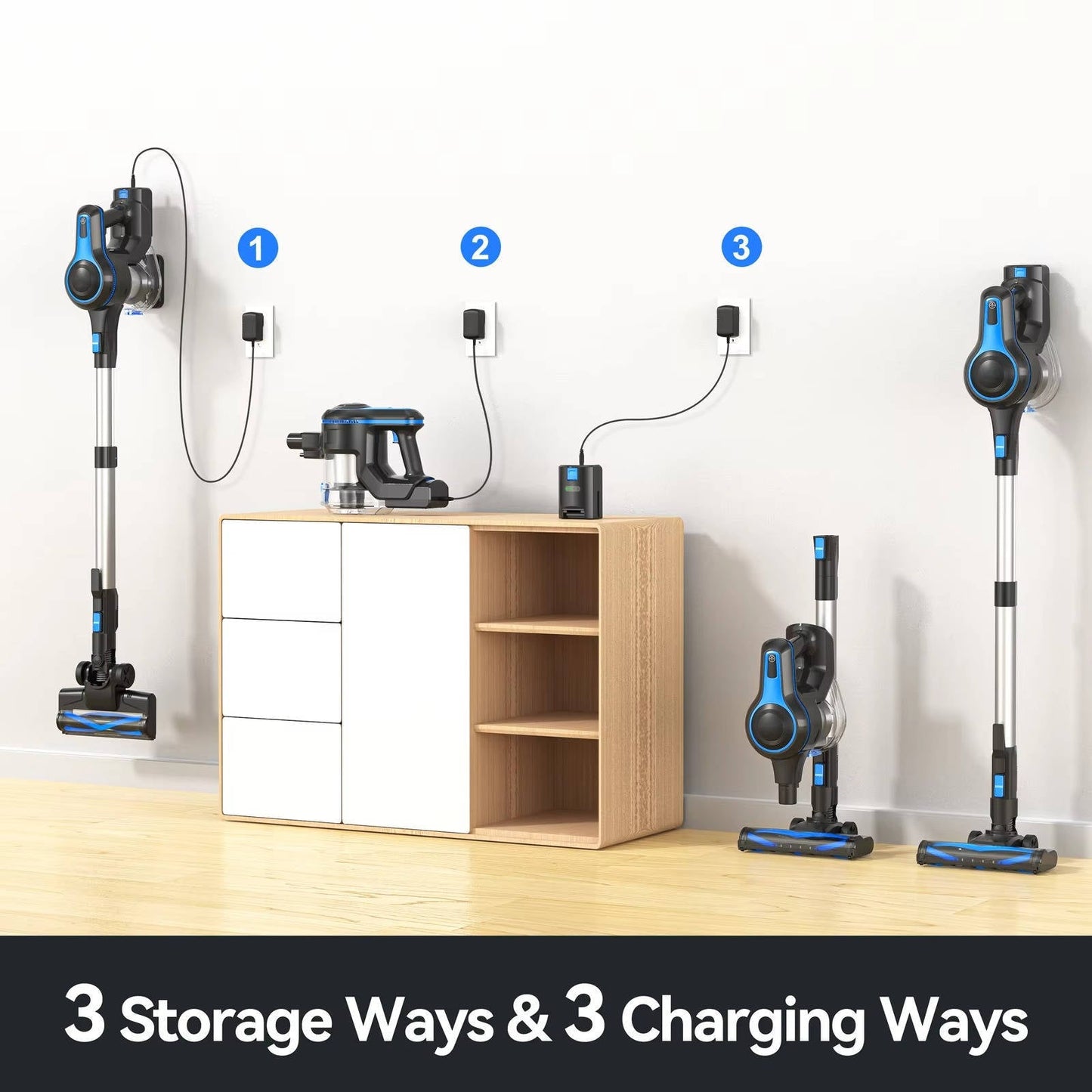 Wireless Rechargeable Home Vacuum Cleaner