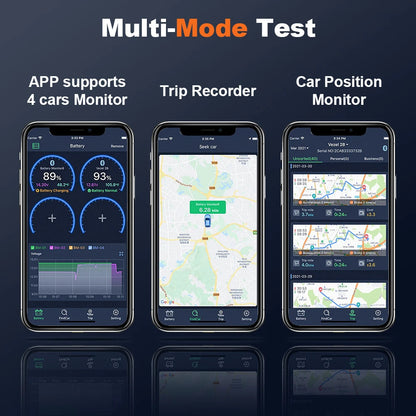 Wireless Car Battery Checker with Bluetooth Connect
