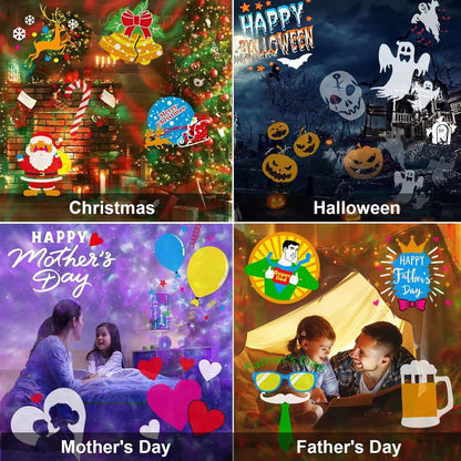 Colorful Outdoor Christmas Laser Light Display