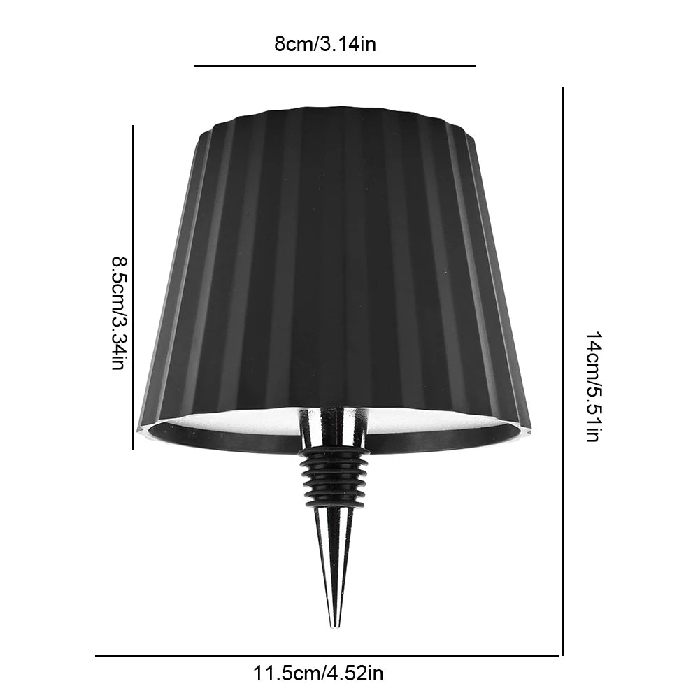 Elegant Glass Bottle Desk Lamp
