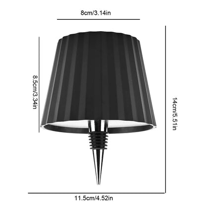 Elegant Glass Bottle Desk Lamp