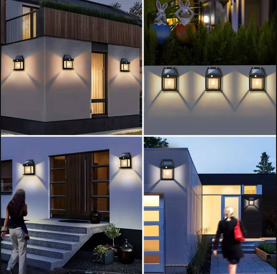 2 Pack Waterproof Outdoor Solar Lamp
