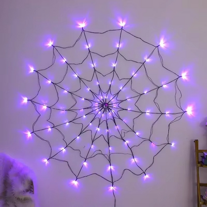 Spooky Outdoor String Web Lights