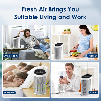Compact Home Air Purifier HEPA Filter 200SqFt