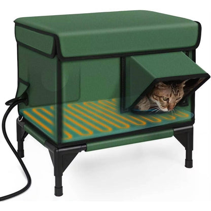 Warm Insulated Cat Shelter for Winter - Pexav