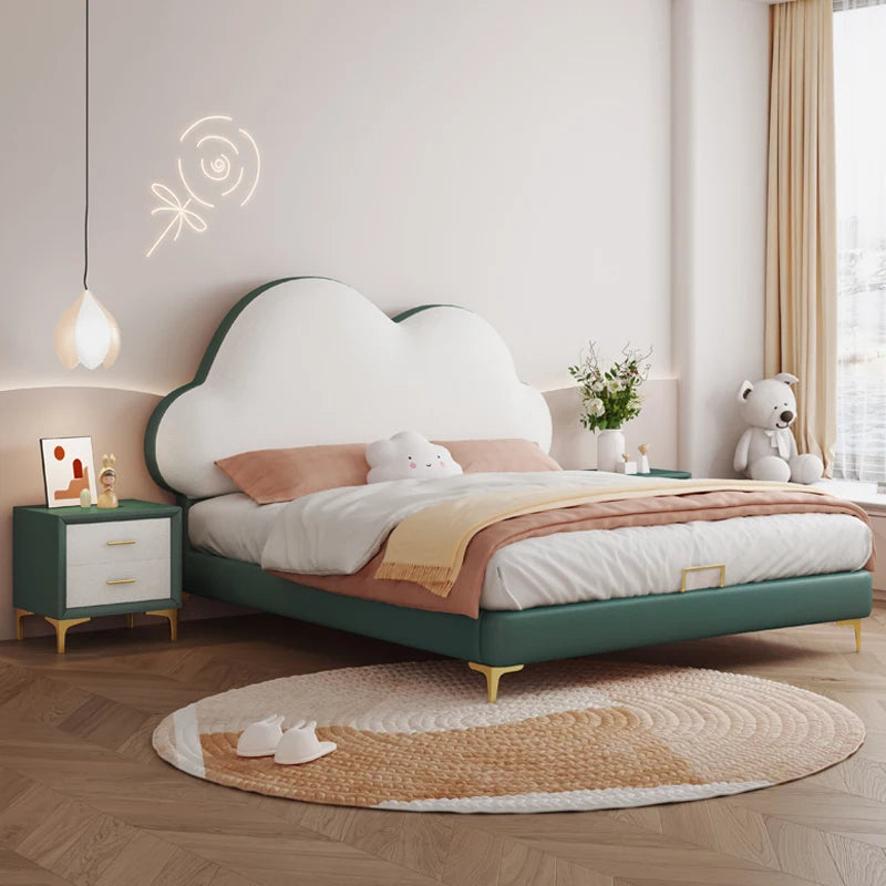 Plush White Comfortable Bed