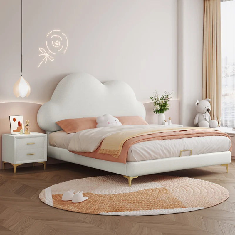 Plush White Comfortable Bed