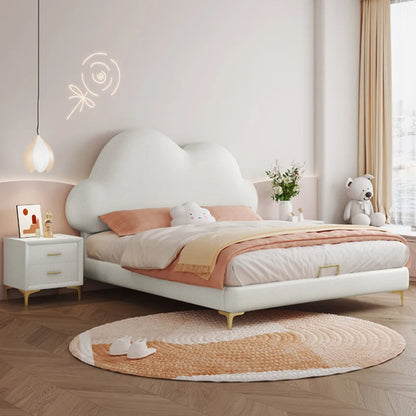 Plush White Comfortable Bed