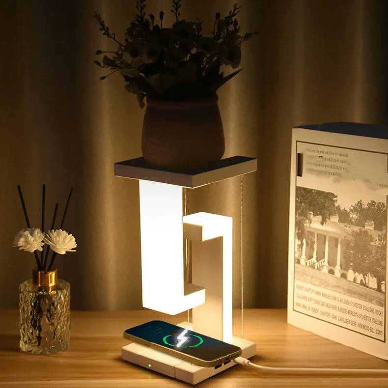 Portable LED Desk Lamp with Wireless Charging Pad