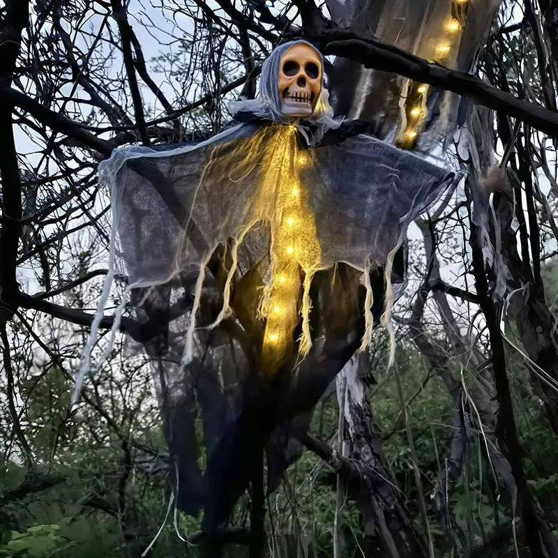 Spooky LED Skull Yard Halloween Decor - 2 Pack