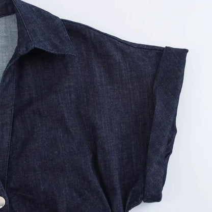 Slim Fit Blue Jeans Dress for Women