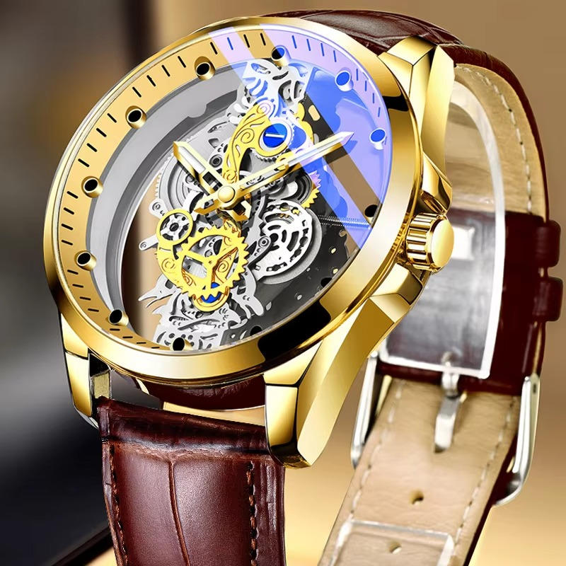 Trendy Men's Stainless Steel Quartz Watch