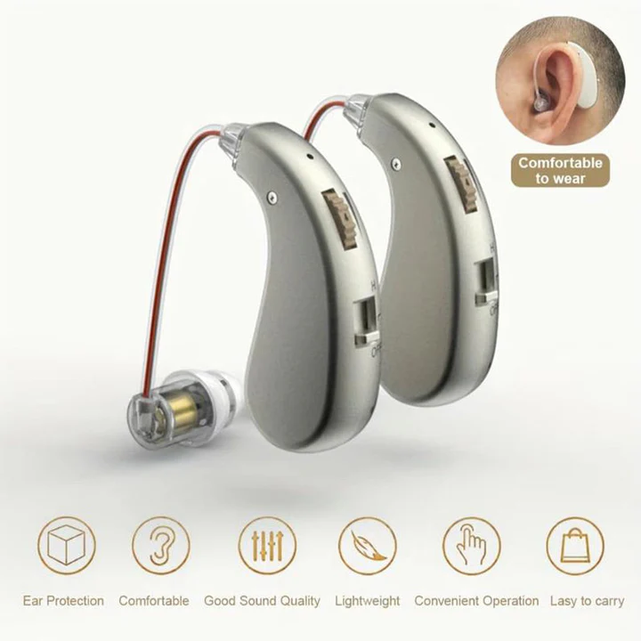 Wireless Rechargeable Bluetooth Hearing Amplifier Headphones