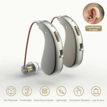 Wireless Rechargeable Bluetooth Hearing Amplifier Headphones