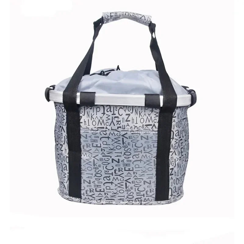 Collapsible Bike Front Basket for Dogs and Goods