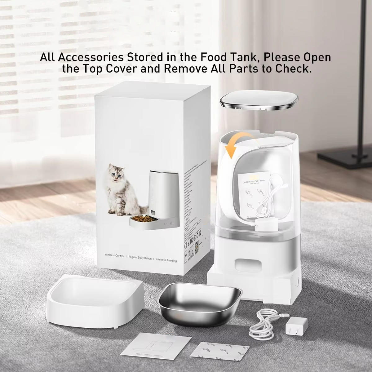 Easy Fill Pet Food Dispenser