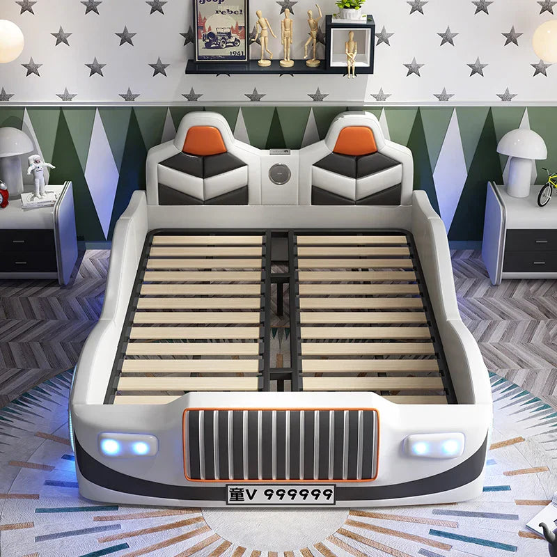 Small Speedster LED Kids Racing Bed