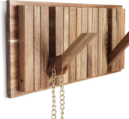 Traditional Mounted Coat Hook with 8 Hanging Hooks