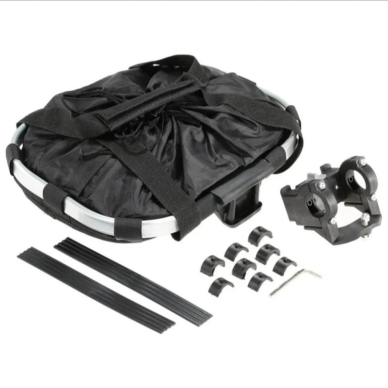 Collapsible Bike Front Basket for Dogs and Goods