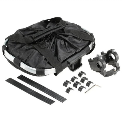 Collapsible Bike Front Basket for Dogs and Goods