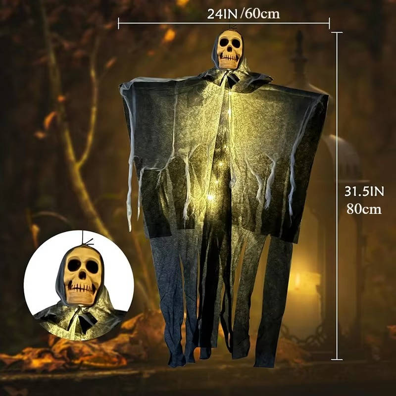 Spooky LED Skull Yard Halloween Decor - 2 Pack