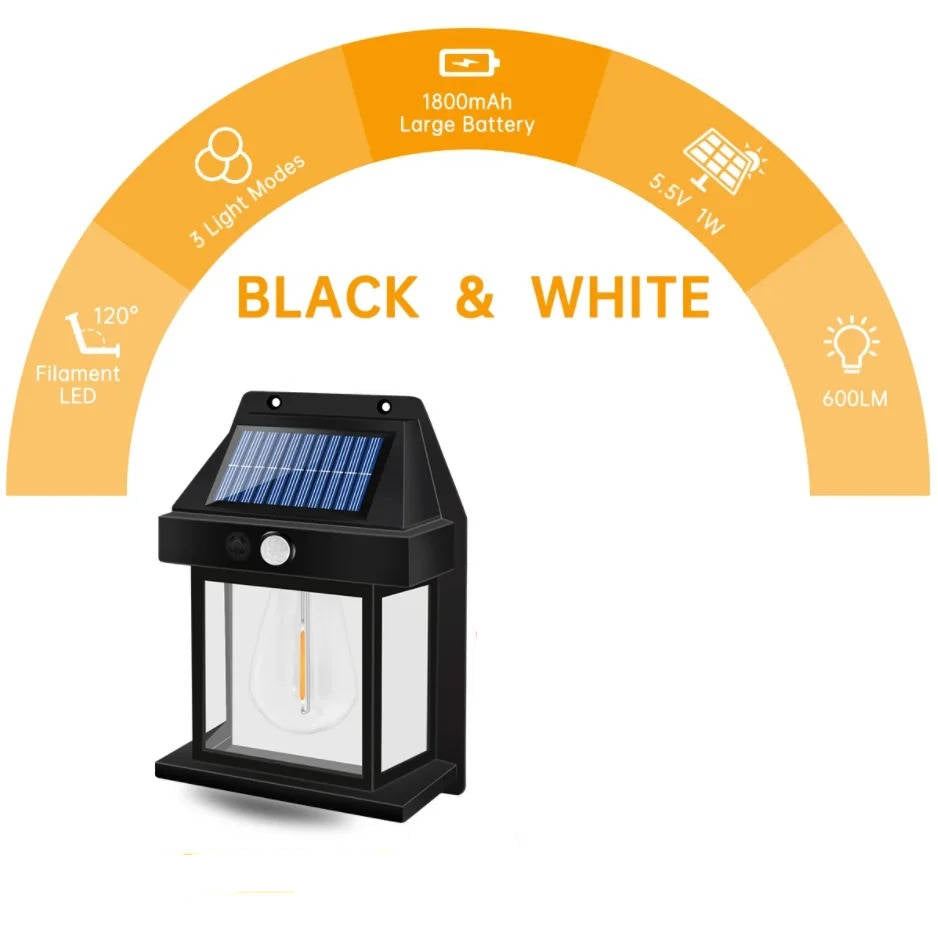 2 Pack Waterproof Outdoor Solar Lamp