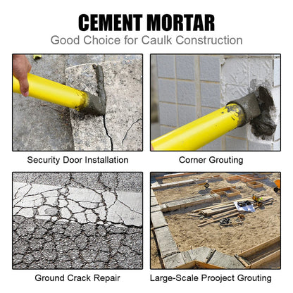 Practical Cement Grout Gun with 4 Tips for Sealing