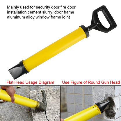 Practical Cement Grout Gun with 4 Tips for Sealing