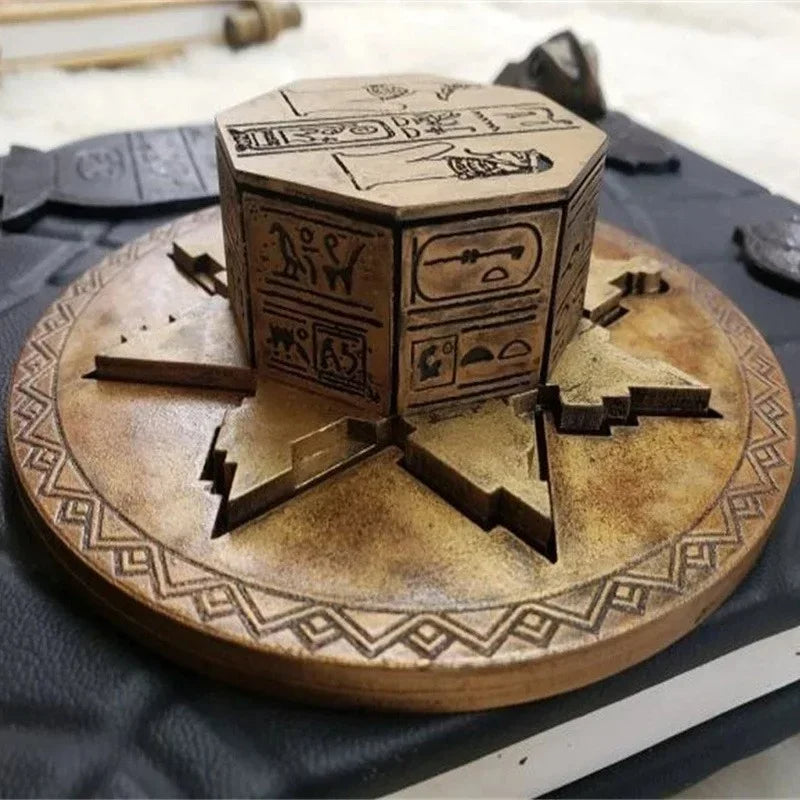 Spooky Ancient Egyptian Decor Box with Key