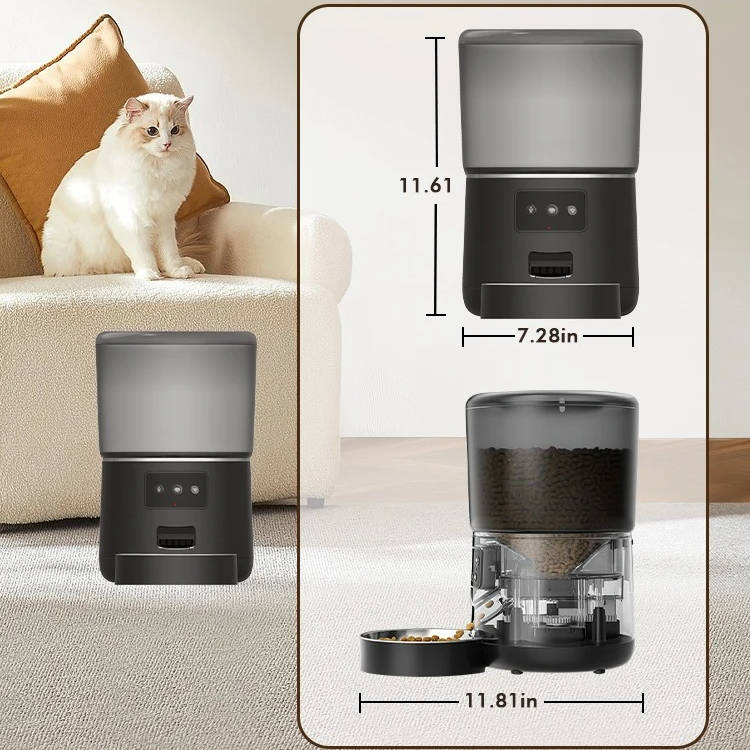 Programmable Digital Pet Food Dispenser For Cats Dogs