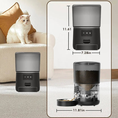 Programmable Digital Pet Food Dispenser For Cats Dogs
