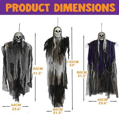 Spooky Life Like Halloween Decorations Set of 3