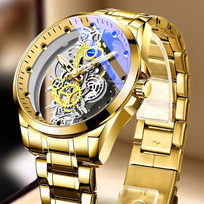 Trendy Men's Stainless Steel Quartz Watch
