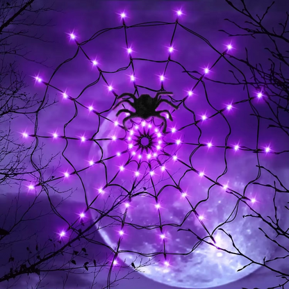 Spooky Outdoor String Web Lights