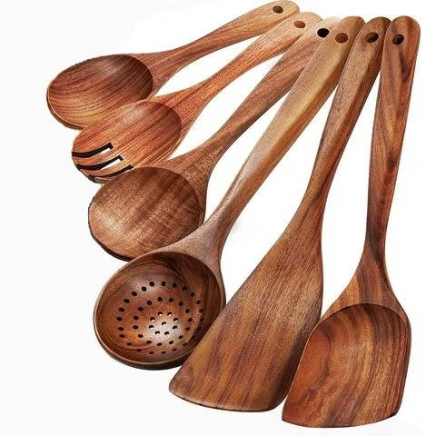 Natural Wood Kitchen Tool Set