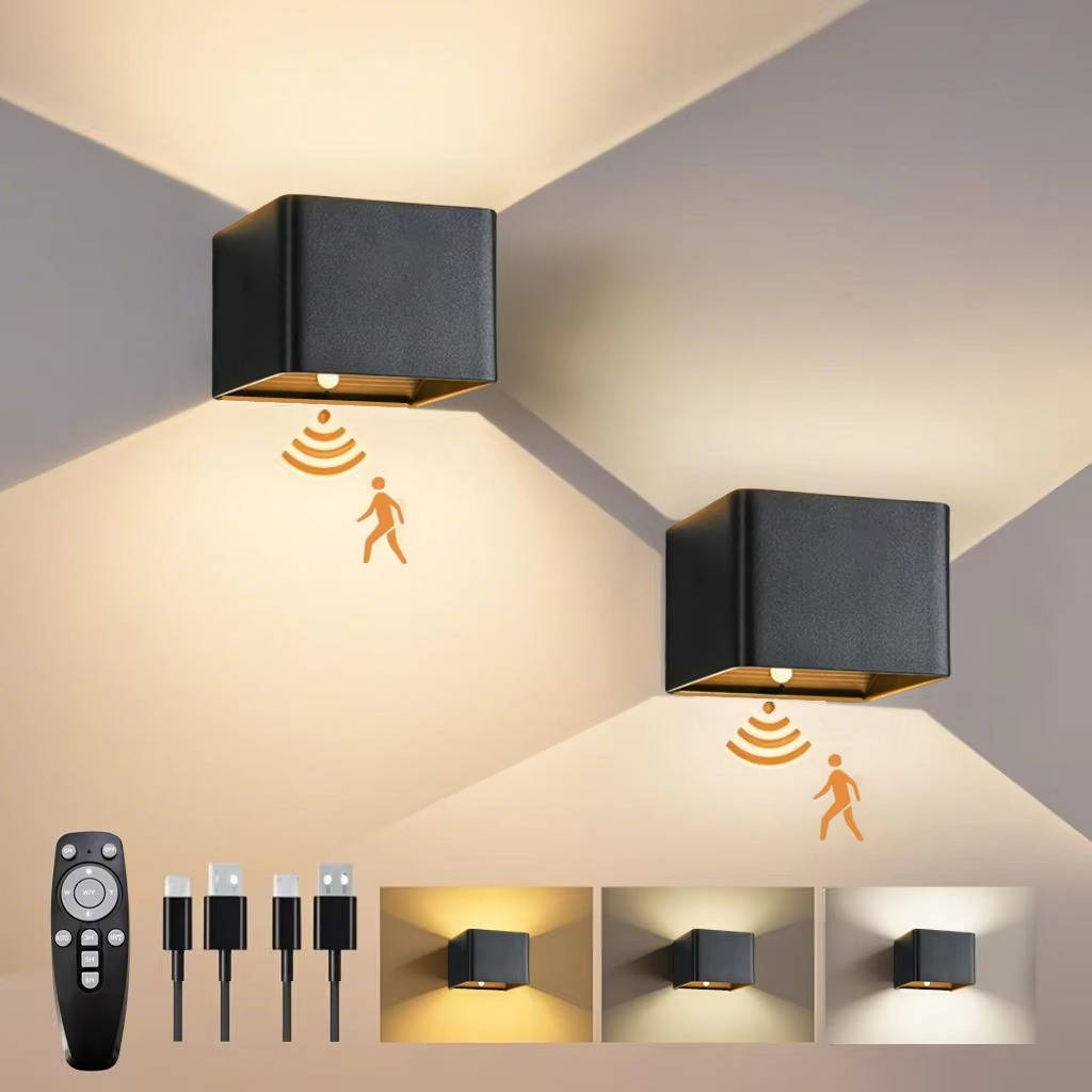 Smart LED Wall Lamp with Motion Sensor & Remote - Pexav