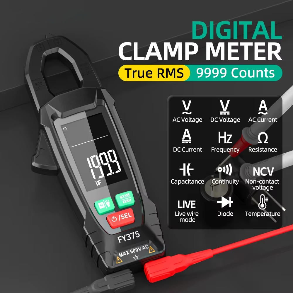 Digital AC DC Clamp Multimeter