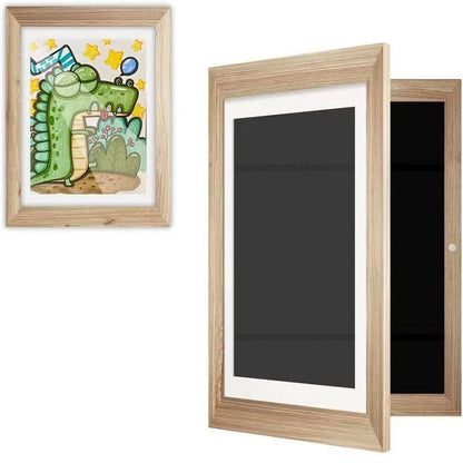 Drawing List - ArtSwap Frame-Brown Wood-A4-Nora Luxe