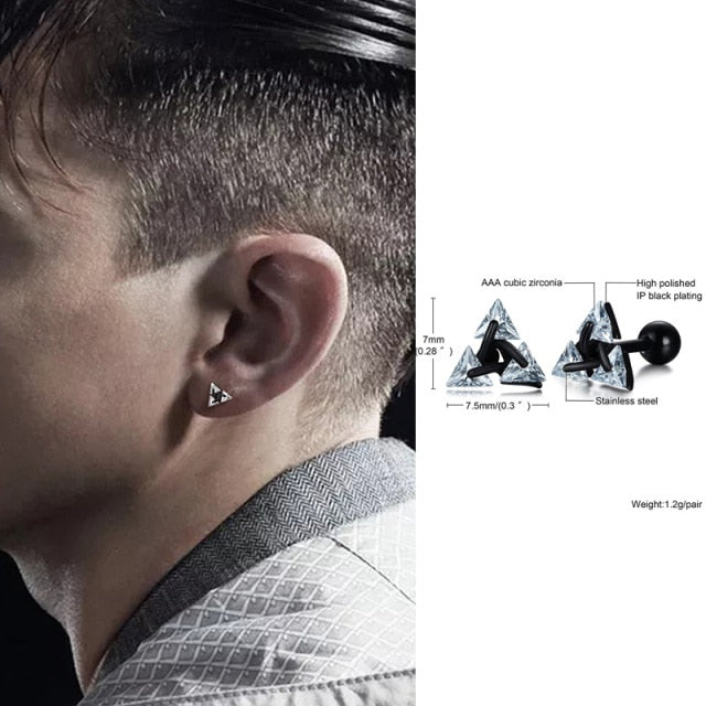 Simple Geometric Triangle Earrings