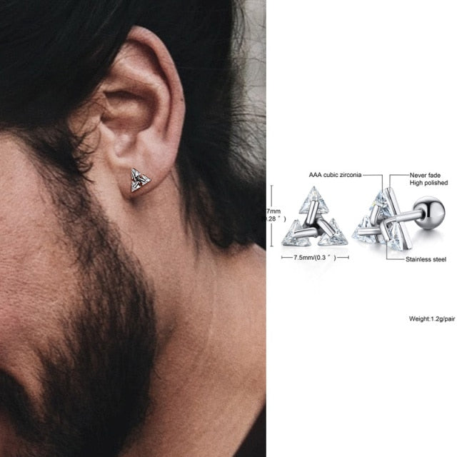 Simple Geometric Triangle Earrings