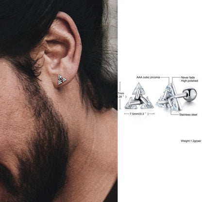 Simple Geometric Triangle Earrings