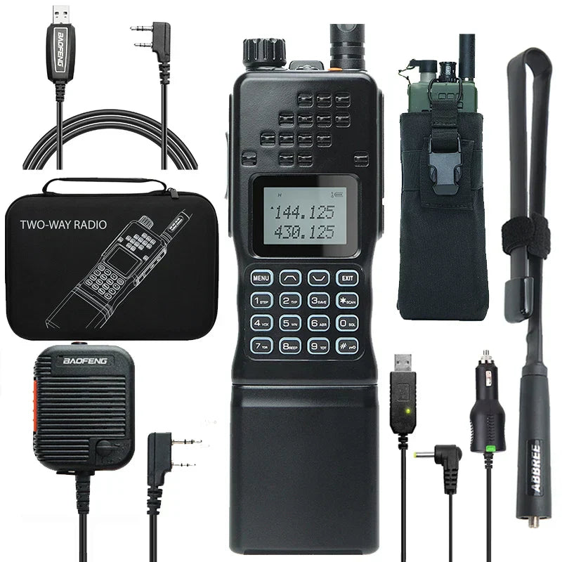 Dual-Band Walkie Talkie - CommGuard-Black Complete Set-Nora Luxe