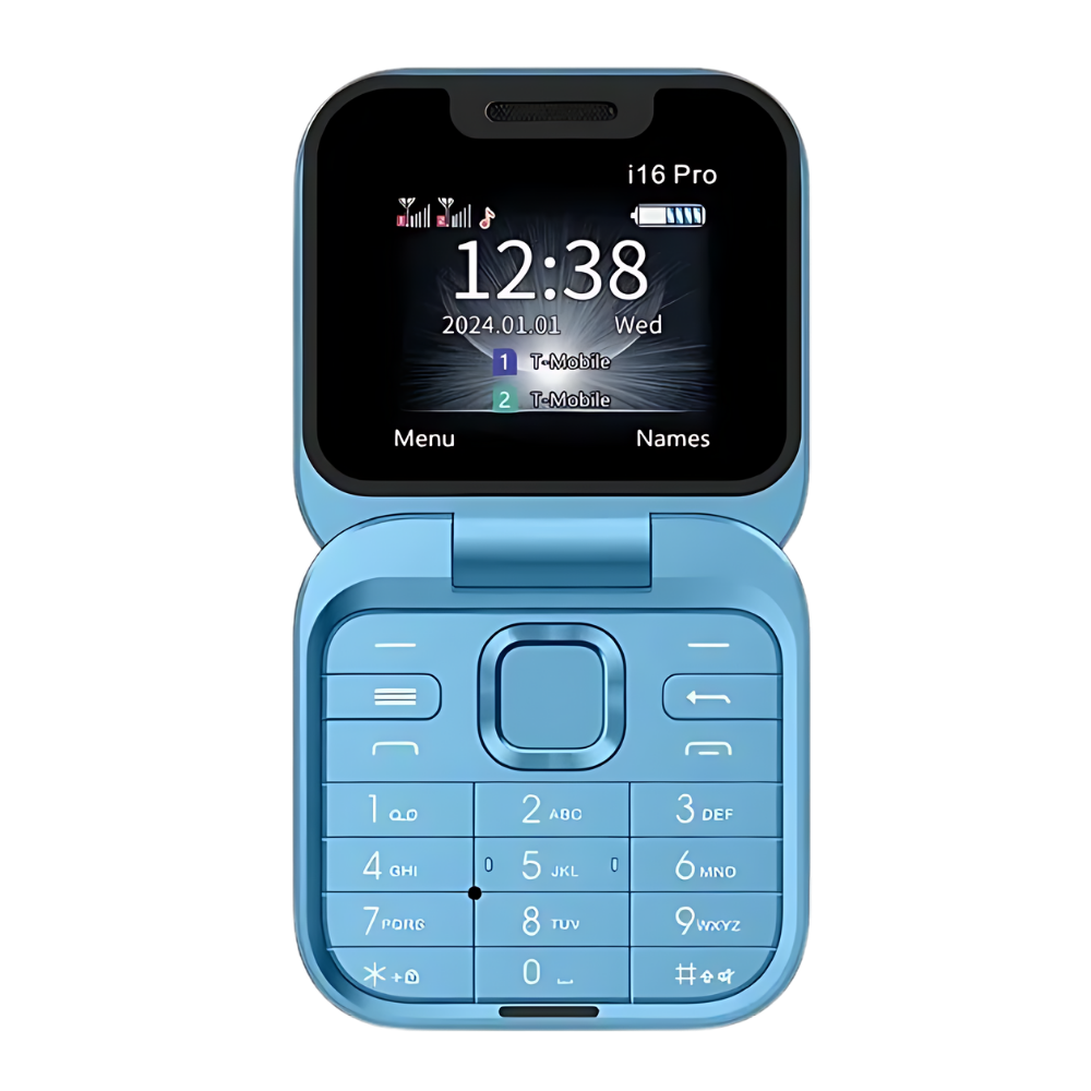 Slim Dual SIM Flip Phone Foldable Design